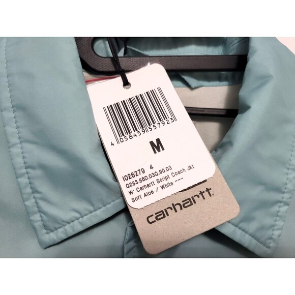Carhartt WIP Script Coach Jacket Soft Aloe Green - Picture 10 of 14